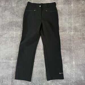 Womens Moonstone Soft Shell Black Nylon Spandex Light Snow Winter Ski Pants Sz M